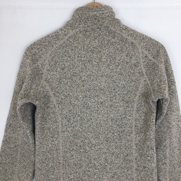 Patagonia Better Sweater 1/4 Quarter Zip Pullover Women’s Size S Pelican Beige - Picture 13 of 16